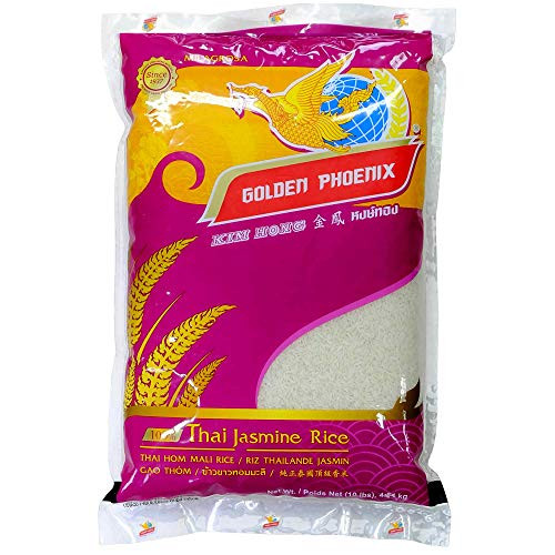 Golden Phoenix Pure Jasmine Rice -100 Thai Jasmine- 10 Pound Golden Phoenix Pure Jasmine Rice -100 Thai Jasmine- 10 Pound