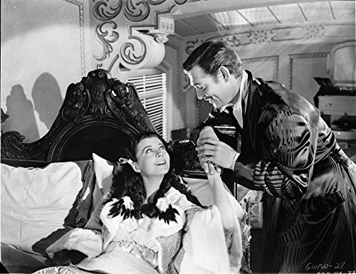 Gone With The Wind Black and White Couple Scene Photo Print -10 x 8-