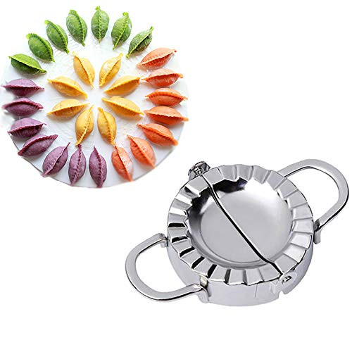 Dumpling Maker Stainless Steel Dumpling Press-Empanada Press-Pie Ravioli Dumpling Wrappers Mold Dough Cutter Pastry Tools Kitchen Accessories -9-5cm-3