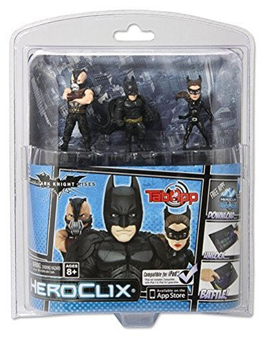 DC Comics Dark Knight Rises Batman HeroClix TabApp  3-Pack