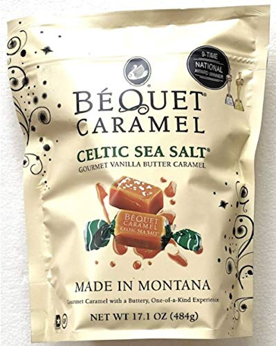 Bequet Caramel Celtic Sea Salt 17-1 oz Bag -1-72-Ounce- FAST SHIP