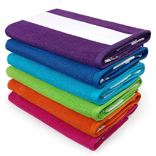 Kaufman - Cabana Terry Loop Towel 6-Pack - 32in x 62in
