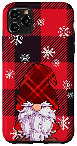 iPhone 11 Pro Max Christmas Phone Case Red Buffalo Plaid Gnomes Snowflake Case