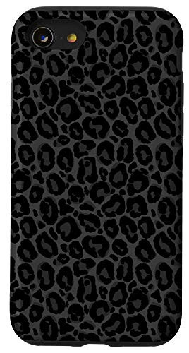 iPhone SE -2020- - 7 - 8 Black Leopard Phone Case Cheetah Skin Pattern Women Case