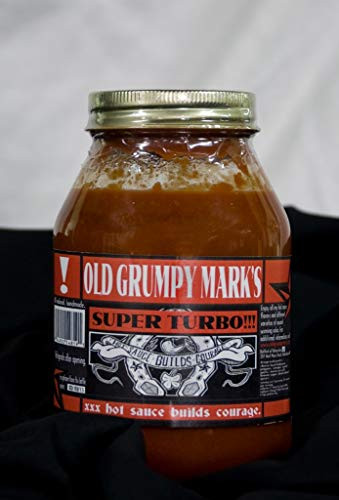 Old Grumpy Marks  Super Turbo  Habanero Pepper  Hot Sauce  5 ounce
