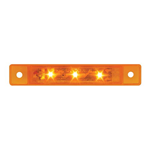 GG Grand General 76280 3-5 Inches Ultra Thin Amber-Amber 3 LED Marker Light