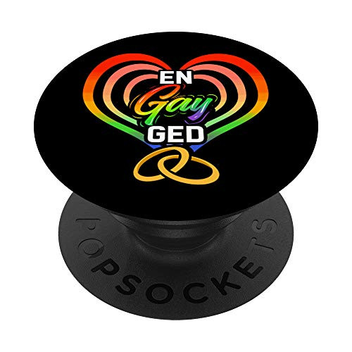 Gay Marriage Engayged Rainbow Heart Flag LGBT Pride Wedding PopSockets Grip and Stand for Phones and Tablets Gay Marriage Engayged Rainbow Heart Flag LGBT Pride Wedding PopSockets Grip and Stand for Phones and Tablets