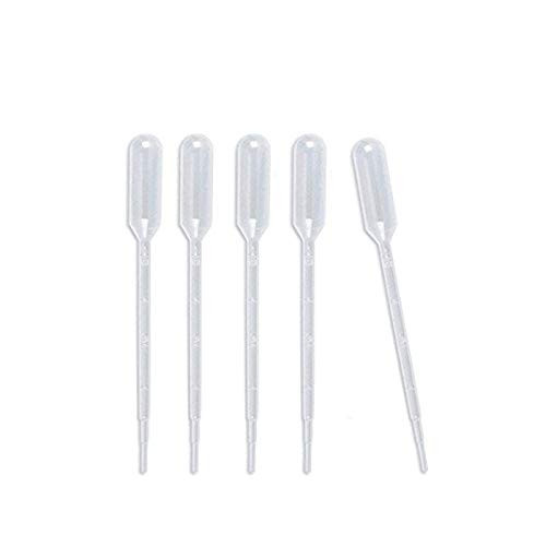 Oopsu 300PCS 1ml Plastic Transfer Pipette Essential Oils Pipettes Transfer Pipettes Eye Dropper Gradulated