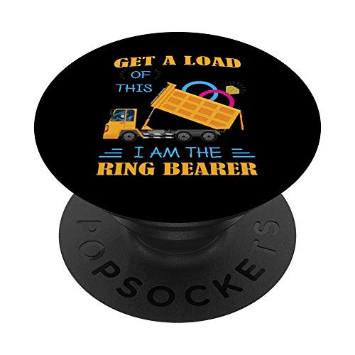 Funny Wedding Truck Ring Bearer PopSockets Grip and Stand for Phones and Tablets