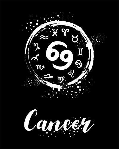 Cancer Astrology Zodiac Wall Art Decor Print - 8x10 unframed print