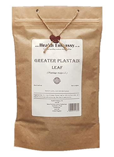 Greater Plantain Leaf -Plantago Major L- - Folium Plantaginis- 50g - Health Embassy - 100 Natural