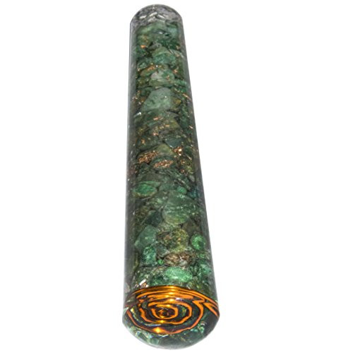 Crocon Green Aventurine Orgone Healing Stick for Energy Generator Reiki Healing Balancing Aura Cleansing EMF Protection Decor Size 4-4-5 Inch Crocon Green Aventurine Orgone Healing Stick for Energy Generator Reiki Healing Balancing Aura Cleansing EMF Protection Decor Size 4-4-5 Inch