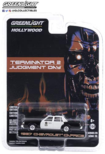 Greenlight 44890-F Hollywood Series 29 - Terminator 2 Judgment Day 1987 Chevy Caprice Metropolitan Police 164 Scale