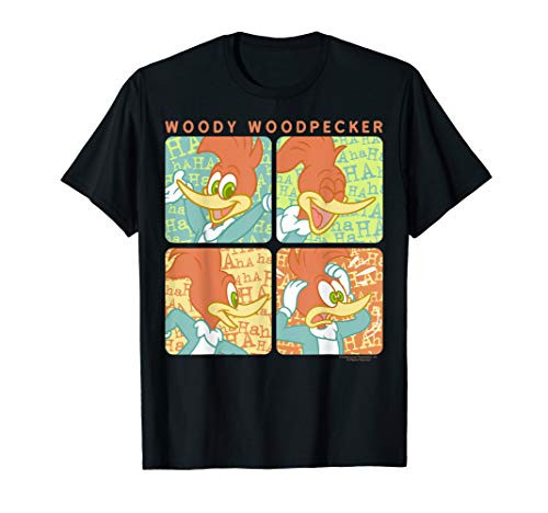 Woody Woodpecker Laughing Panel Poster T-Shirt Woody Woodpecker Laughing Panel Poster T-Shirt