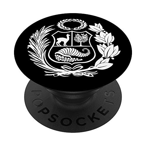 Escudo de Armas Peru - Peru Coat Of Arm PopSockets PopGrip Swappable Grip for Phones and Tablets