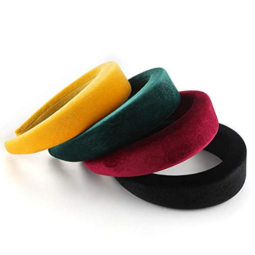 Headbands Women Hair Head Bands - Velvet Padded Head Bands Cute Beauty Fashion Hairbands Girls Vintage Hair Bands Boho Wide Band Headbands Women Hair Head Bands - Velvet Padded Head Bands Cute Beauty Fashion Hairbands Girls Vintage Hair Bands Boho Wide Band