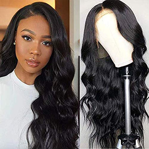 Ucrown Hair Lace Front Wigs Brazilian Body Wave Human Hair Wigs For Black Women 150 Density Pre Plucked with Baby Hair Natural Black --12-inch-- Ucrown Hair Lace Front Wigs Brazilian Body Wave Human Hair Wigs For Black Women 150 Density Pre Plucked with Baby Hair Natural Black --12-inch--