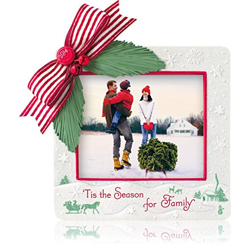 1 X Tis The Season For Family Photo Holder - 2014 Hallmark Keepsake Ornament