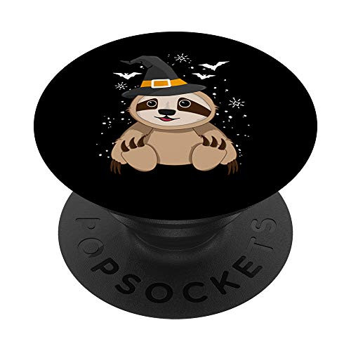 Witch Sloth Halloween Trick Treat Costume Outfit Kids Boys PopSockets Grip and Stand for Phones and Tablets