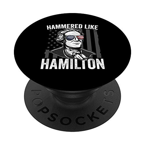 Hammered Like Hamilton 4th of July American Flag Patriotic PopSockets Grip and Stand for Phones and Tablets