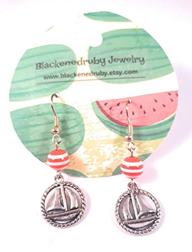 Sailboat Earrings - nickel free for sensitive ears