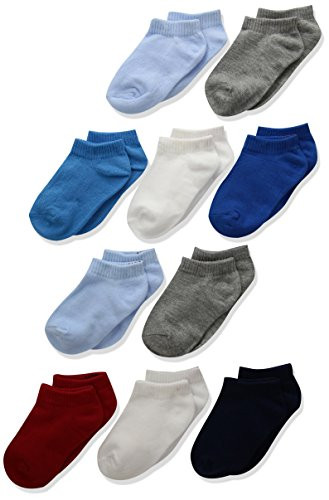 Hanes Boys Toddler Low Cut Sock 10-Pack  Assorted  4-12-24 Months