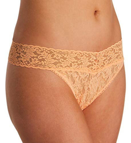 hanky panky Signature Lace Original Rise Thong  One Size  Apricot Crush