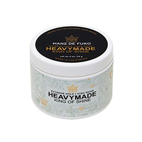 Hanz de Fuko Heavymade- Mens Hair Styling Gel Pomade with High Shine Finish -4 oz-