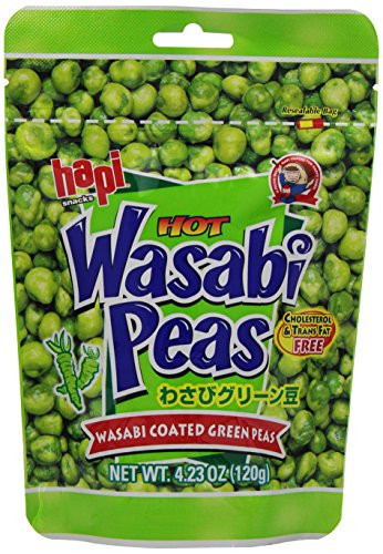 Hapi Wasabi Pea Pouch  4-23 Ounce -Pack of 12-