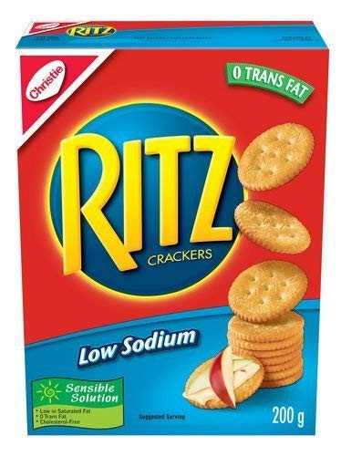 Ritz Low Sodium Crackers 0 Trans Fat 200g from Canada