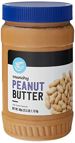 Amazon Brand - Happy Belly Crunchy Peanut Butter  40 Ounces