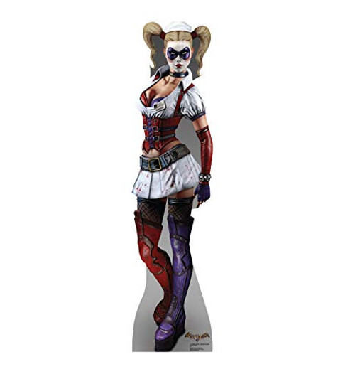 Advanced Graphics Harley Quinn Life Size Cardboard Cutout Standup - Batman Arkham Asylum Advanced Graphics Harley Quinn Life Size Cardboard Cutout Standup - Batman Arkham Asylum