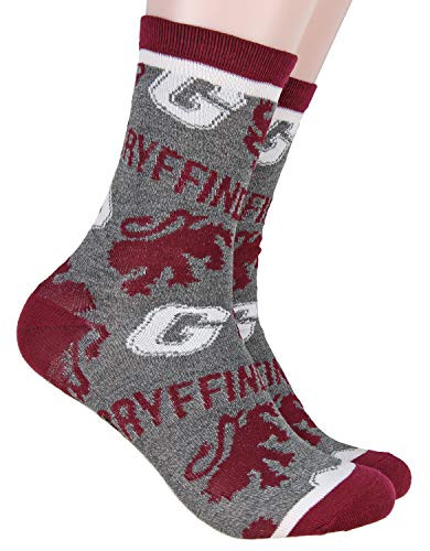 Harry Potter Gryffindor House Mid-Calf Womens Adult Crew Socks