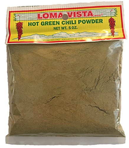 Loma Vista Hot Hatch Green Chili Powder  5 Ounces