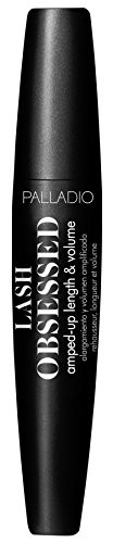 Palladio Lash Obsessed Mascara  Black  Extreme Definition Lengthening Mascara  Amplifies Volume and Fullness  Evenly Coats Lashes  Contains Bamboo  Rice