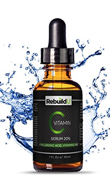 RebuildU Natural Vitamin C Serum with Hyaluronic Acid and Vitamin E 1 fl- oz- RebuildU Natural Vitamin C Serum with Hyaluronic Acid and Vitamin E 1 fl- oz-