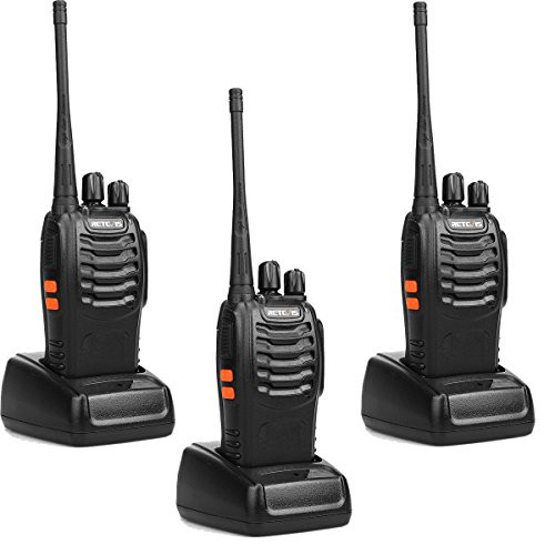 Retevis H-777 Two Way Radios Long Range UHF 400-470MHz 16CH CTCSS/DCS Walkie Talkies with USB Charger (3 Pack)