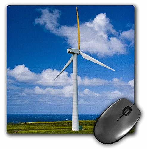 3dRose LLC 8 x 8 x 0-25 Inches Hawaii Windmill with Pacific Ocean Todd Gipstein Mouse Pad -mp-89958-1-