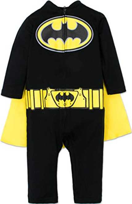 Warner Bros- Batman and Superman Baby Boys Costume Coveralls with Cape