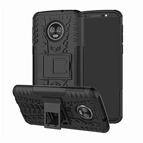 Muntonski Motog6 Case Rugged Compatible with Motorola Moto G6 Phone Cases Kickstand Heavy Duty Moto6g Cover Shockproof Protective Luxury Bumper Mot G