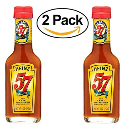 Heinz 57 Steak Sauce 5 oz -Pack of 2- -Adds zest to Steak  Chicken and Pork-