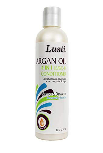 Lusti Argan Oil 4 In 1 Leave-In Conditioner  8 fl oz - Moisturize and Condition Instantly - Prevent Breakage