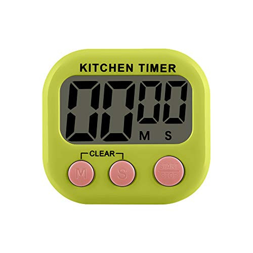 ARRIVEOK Mini Kitchen Timers Count Down Timer with Loud Alarm Multifunction Large LCD Digital Display Clock Stopwatch Back Stand for Cooking  Baking C
