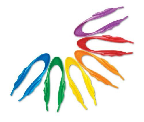 Learning Resources Easy Grip Tweezers 2 Pack -Colors May Vary-