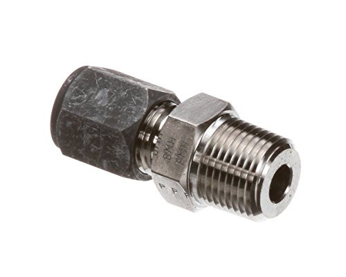 Henny Penny FP01-128 Connector  -3-8 Tube to 3-8Npt  Stainless Steel
