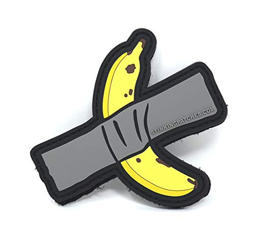 Duct Tape Banana Art PVC Rubber Tactical Patch - Funny Morale Patch