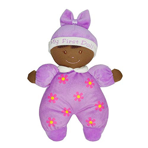 June Garden 9 My First Doll Hazel - Soft Plush Baby Doll - Purple Outfit