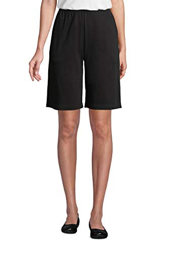 Lands End Women s Sport Knit Shorts Black Regular Small
