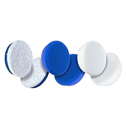 Adams Premium Polisher Pads Bundle - Expertly Designed to Make Polishing and Paint Correction Easier and Quicker - Color Coded to Match with Recommen