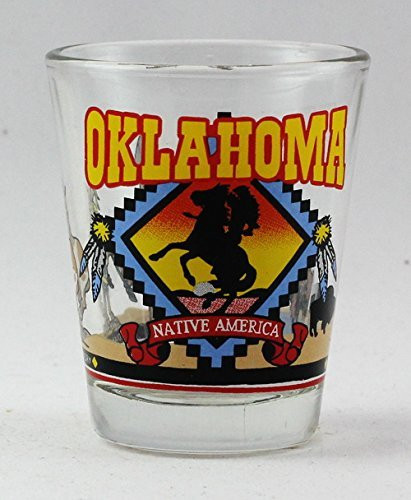 Oklahoma State Graphic Design Shot Glass rtp